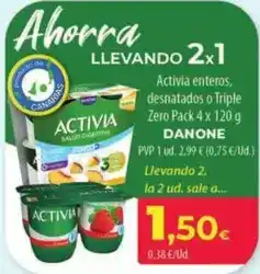 Spar La Palma Danone - activia enteros oferta