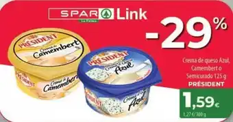 Spar La Palma Président - crema de queso azul oferta