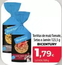 Spar La Palma Bicentury - tortitas de maiz tomate, setas o jamon oferta