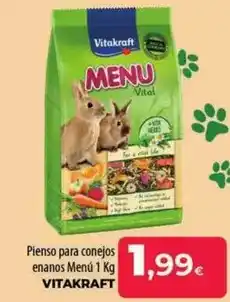 Spar La Palma Vitakraft - pienso para conejos enanos menú oferta