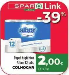 Spar La Palma Colhogar - papel higienico albor oferta