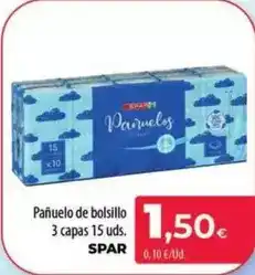 Spar La Palma Spar - pañuelo de bolsillo 3 capas 15 uds oferta