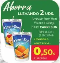 Spar La Palma Capri sun - bebida de frutas multi vitamin o naranja oferta