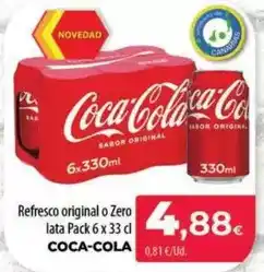Spar La Palma Coca-cola - refresco original o zero oferta