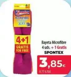 Spar La Palma Spontex - bayeta microfibre oferta