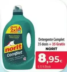 Spar La Palma Norit - detergente complet 35 dosis + 35 gratis oferta