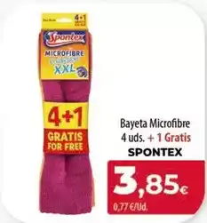 SPAR Lanzarote Spontex - bayeta microfibre oferta