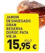 Hiperber Duroc - jamon deshuesado gran reserva duroc pata oferta