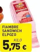 Hiperber Elpozo - fiambre sandwich oferta