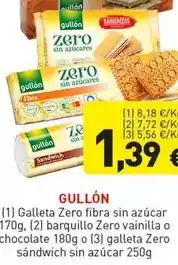 Hiperber Gullón - zero fibra sin azucar oferta