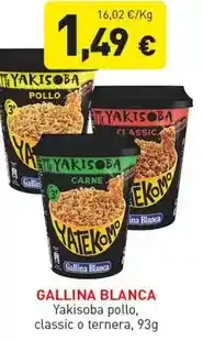 Hiperber Gallina blanca - yakisoba pollo oferta