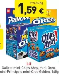Hiperber Lu - galleta mini-chips ahoy, mini-oreo, mini-pricipe o mini-oreo golden oferta