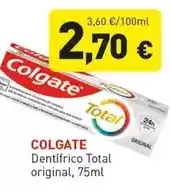 Hiperber Colgate - dentífrico total original oferta
