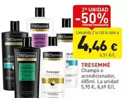 Hiperber Tresemmé - champú o acondicionador oferta