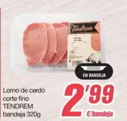 SPAR Fragadis Tendrem - lomo de cerdo corte fino oferta
