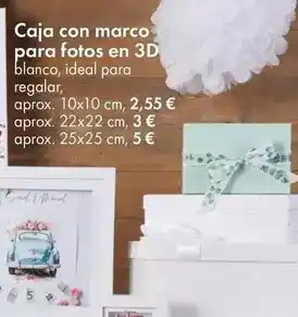 TEDi Caja con marco para fotos en 3d oferta