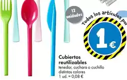 TEDi Cubiertos reutilizables oferta