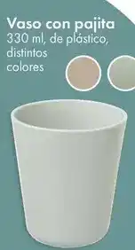 TEDi Vaso con pajita oferta