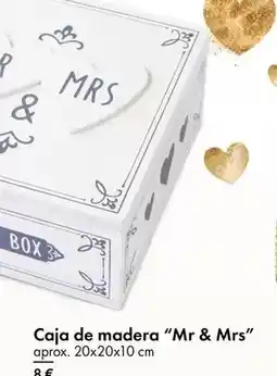 TEDi Caja de madera mr & mrs oferta