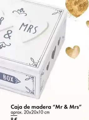 TEDi Caja de madera mr & mrs oferta
