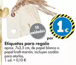 TEDi Etiquetas para regalo oferta