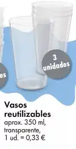 TEDi Vasos reutilizables oferta