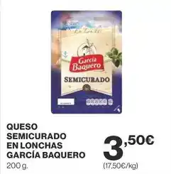 Supercor García baquero - queso semicurado en lonchas oferta