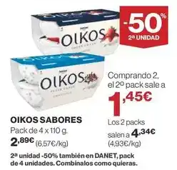 Supercor Danone - oikos sabores oferta