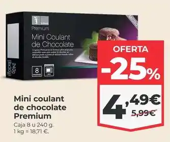 La Sirena Premium - mini coulant de chocolate oferta