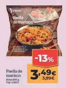 La Sirena La sirena - paella de marisco oferta