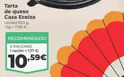 La Sirena Casa eceiza - tarta de queso oferta