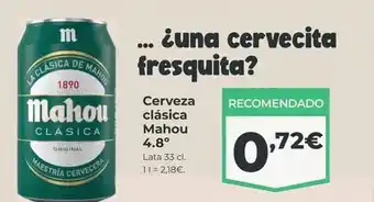 La Sirena Mahou - cerveza clasica oferta