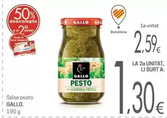 Valvi Supermercats Gallo - salsa pesto oferta