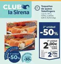 La Sirena La sirena - tequeños de queso oferta