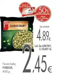 Valvi Supermercats Findus - faves baby oferta
