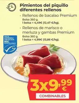 La Sirena Premium - pimientos del piquillo diferentes rellenos oferta