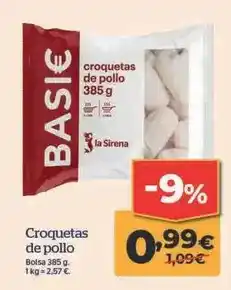 La Sirena La sirena - croquetas de pollo oferta