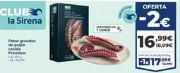 La Sirena Premium - patas grandes de pulpo cocido oferta