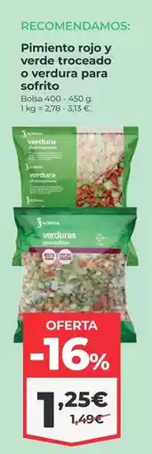 La Sirena La sirena - pimiento rojo y verde troceado o verdura para sofrito oferta