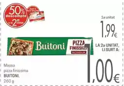 Valvi Supermercats Buitoni - massa pizza finissima oferta