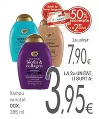 Valvi Supermercats Ogx - xampú varietat oferta