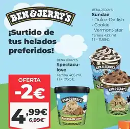 La Sirena Ben & jerry's - sundae oferta
