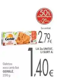 Valvi Supermercats Gerblé - galetes xoco amb llet oferta