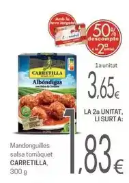 Valvi Supermercats Carretilla - mandonguilles salsa tomàquet oferta