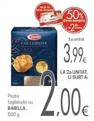 Valvi Supermercats Barilla - pasta tagliatelle ou oferta