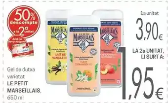 Valvi Supermercats Le petit marseillais - gel de dutxa oferta