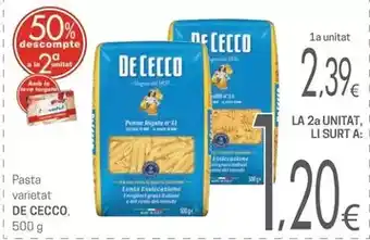 Valvi Supermercats De cecco - pasta varietat oferta