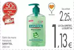Valvi Supermercats Sanytol - sabó de mans hidratant oferta