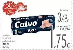 Valvi Supermercats Calvo - tonyina al natural amb proteina oferta
