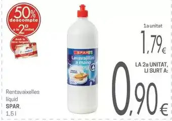 Valvi Supermercats Spar - rentavaixelles liquid oferta